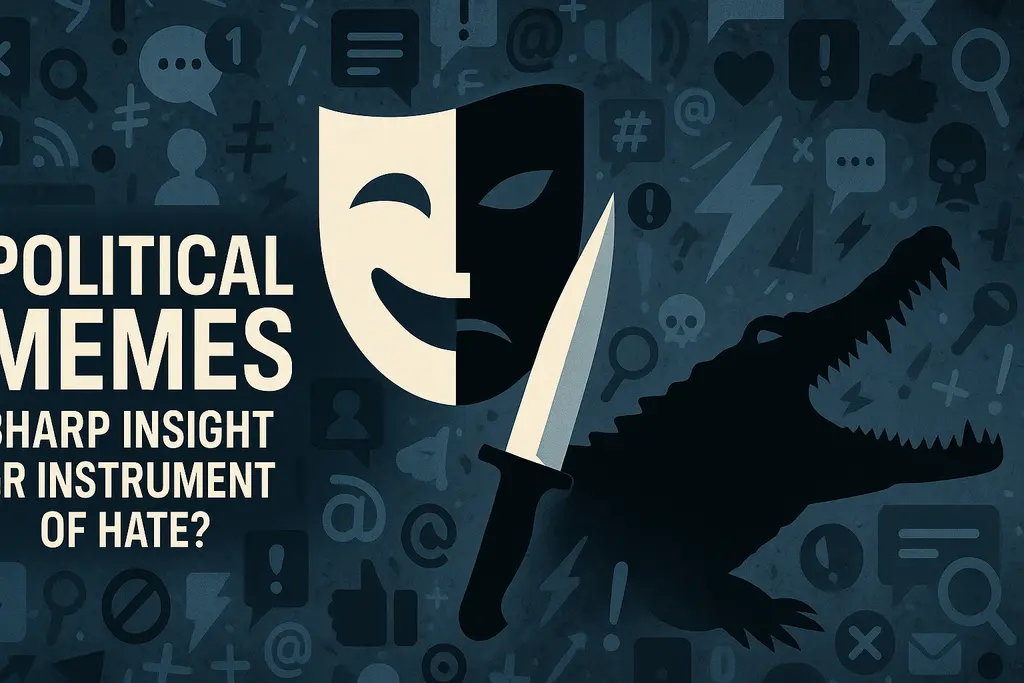 정치적 밈의 영향력과 혼란을 상징하는 대표 이미지