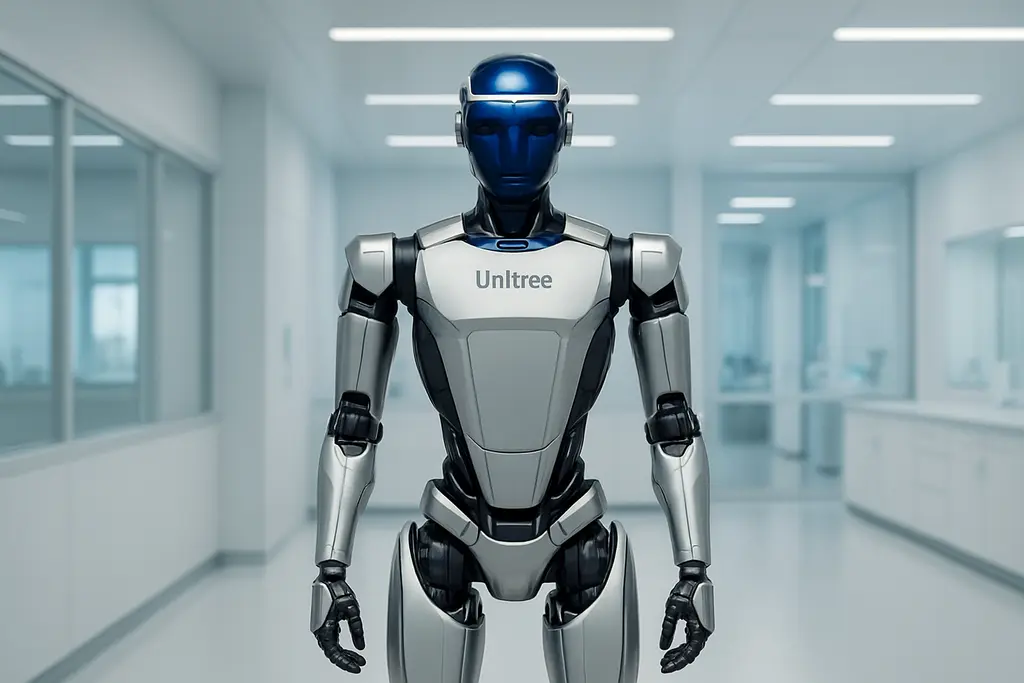 유니트리 R1 로봇의 정면 모습