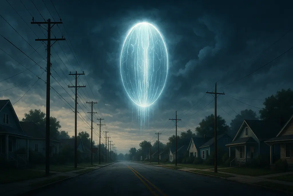 Pluribus 세계관을 상상한 불가사의한 소도시와 빛 구조물