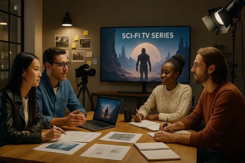 콘텐츠 제작 과정에서의 협업과 기술 습득의 중요성을 보여주는 이미지