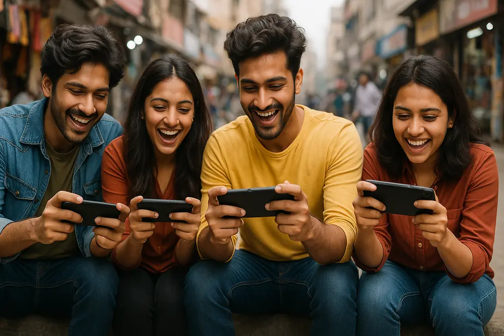 인도 젊은이들의 모바일 게임 문화