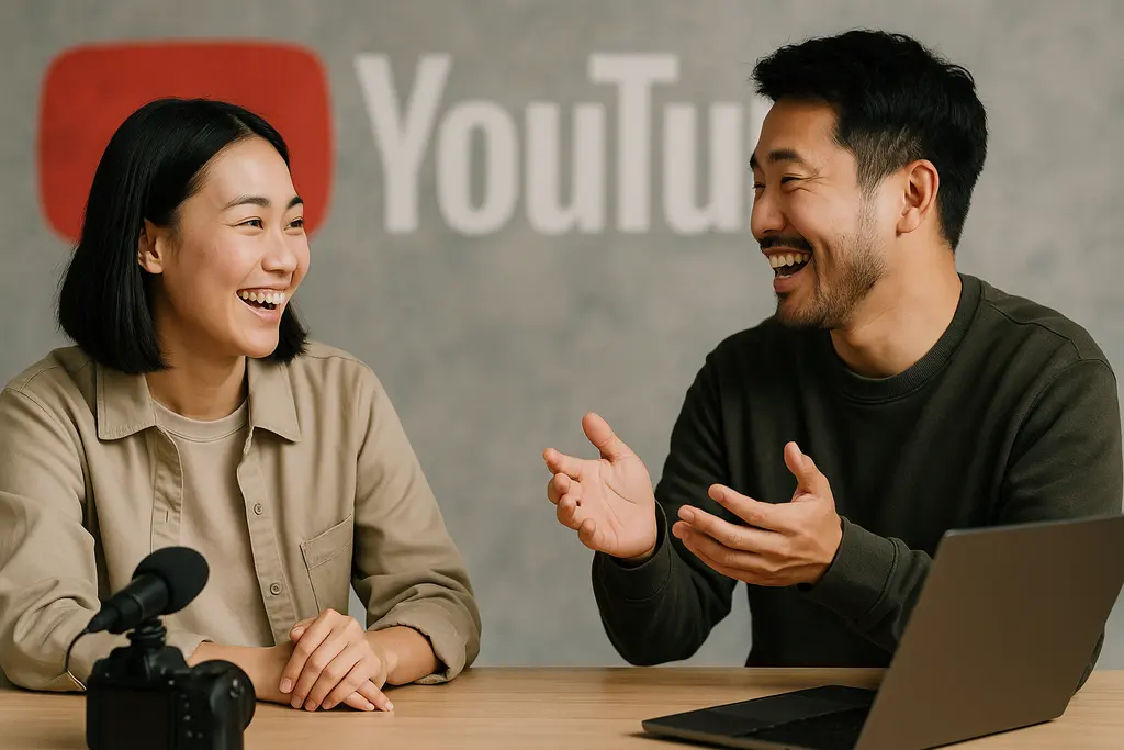 유튜브 콜라보를 통해 아이디어를 교환하는 크리에이터들