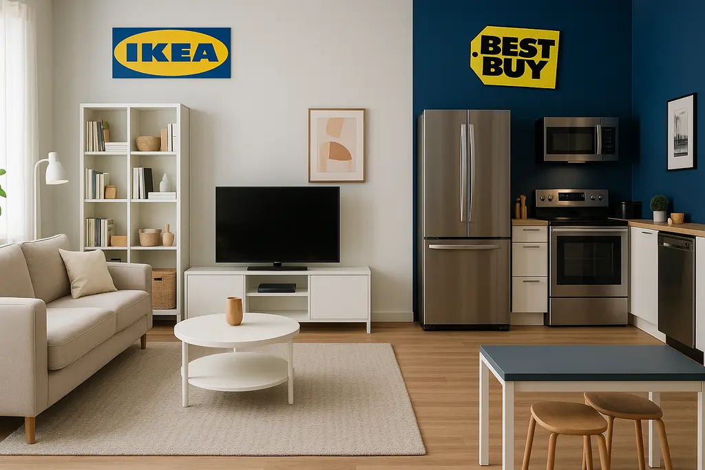 이케아와 베스트바이의 샵인샵 협업 쇼룸