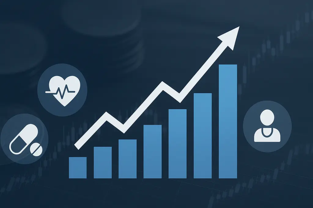 디지털 헬스 시장의 투자 성장 가능성을 나타내는 그래프