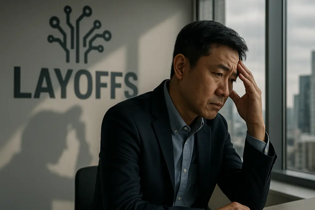 기술 기업 구조조정의 그림자와 미래를 고민하는 사람